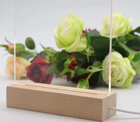 Mua Clear Led Acrylic Stand With Pen Desktop Lưu ý bảng thông điệp ánh sáng online manufacture