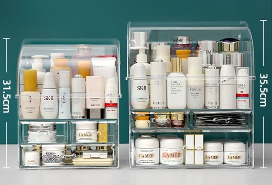 Mua Xu hướng rõ ràng Màng minh bạch Acrylic hộp mỹ phẩm Hạt môi Jelwery Cung trữ Hộp hiển thị online manufacture