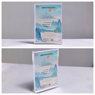 Mua Bảng thực đơn mạnh Nhà hàng rõ ràng 5x7 inch Hình chữ T Giá đỡ bảng hiệu acrylic từ tính online manufacture