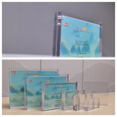 Mua Tùy chỉnh 4x6 5x7 hình ảnh từ tính hai mặt Acrylic khung ảnh từ tính online manufacture