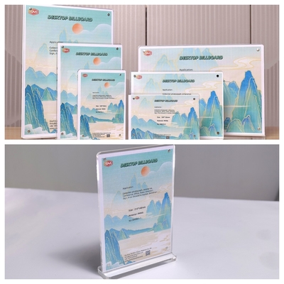 Mua Hình T Magnetic Acrylic Sign Holder Bàn cưới ngang minh bạch A4 A5 A6 online manufacture