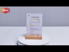 T hình dạng Acrylic Sign Holder với hai rãnh