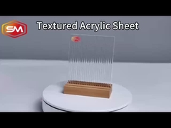 Bảng Acrylic rõ ràng có dải và kết cấu