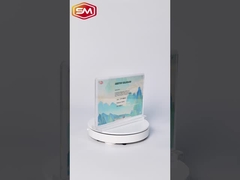 T hình dạng góc tròn Magnetic Acrylic Sign Holder