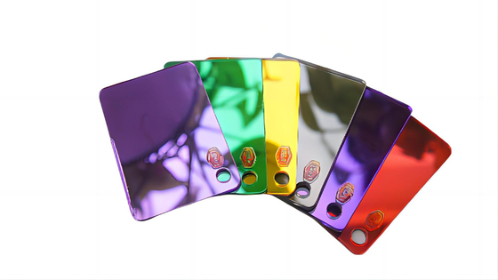 Cắt laser PMMA 1220 * 2440mm tấm gương hai mặt với tấm Acrylic tự dính