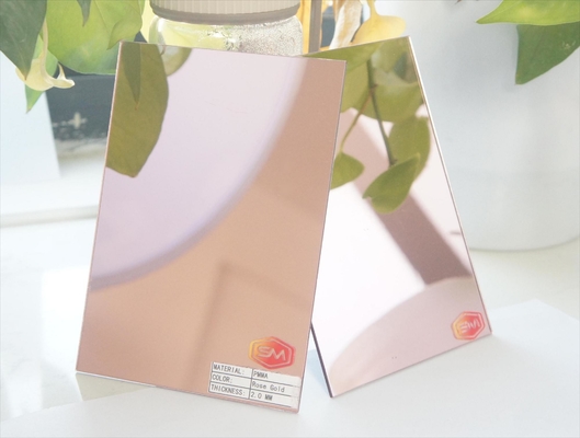 Nhà máy tùy chỉnh màu 4x8ft 1-6mm tự dính gương tấm Acrylic