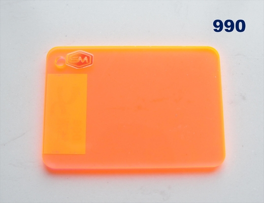 Màu vàng Xanh Da cam Phân sắc PMMA Plexiglass Acrylic Bảng tùy chỉnh Trò sáng cao