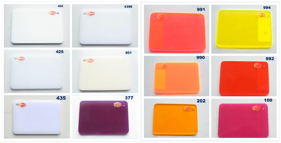 Bảng Acrylic màu PMMA 3mm Custom Cast Acrylic Cho cắt laser