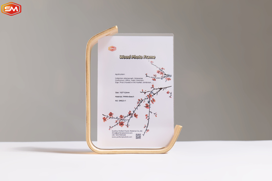 Màn hình bảng trang trí khung hình ảnh acrylic với nền gỗ 6 inch 7 inch 8 inch