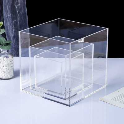 Hộp hiển thị Acrylic rõ ràng chống bụi cho đồ sưu tập Mô hình đồ chơi thời trang