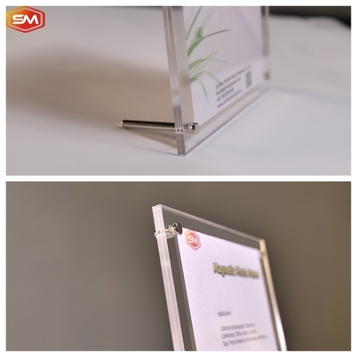 Acrylic Photo Frame Stand Holder with Screw Desk Picture Poster Frame Hình ảnh khung hình với vít