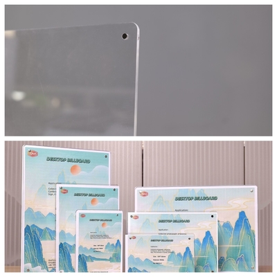 Nhà máy Trung Quốc Strong Magentic A4 T hình dạng Acrylic biển báo cho bàn đứng