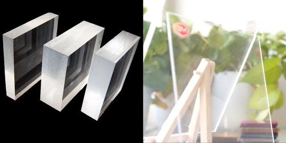 Chứng kháng trầy xước và vết bẩn 3mm Clear Acrylic Sheet cắt theo kích thước cho hình ảnh hiển thị trong bất kỳ kích thước bảng quảng cáo