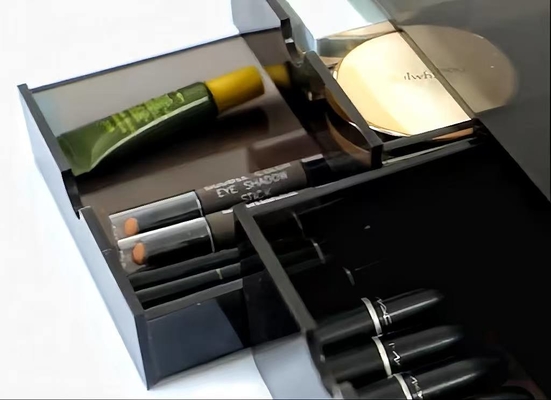 Kích thước và màu sắc tùy chỉnh Khá sắc Acrylic Bảo quản mỹ phẩm cho môi