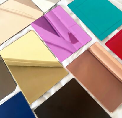 2mm-6mm tấm Acrylic gương tự dán linh hoạt cho trang trí tường