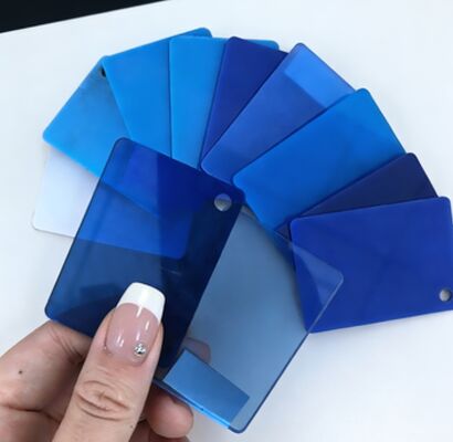 Tấm acrylic màu xanh chống mài mòn 20 mm cho bể cá và sử dụng nước biển