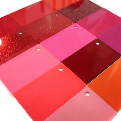 Bảng Acrylic đậm màu đỏ đúc không mờ với khả năng chống va chạm và chống thời tiết cho biển báo và trang trí