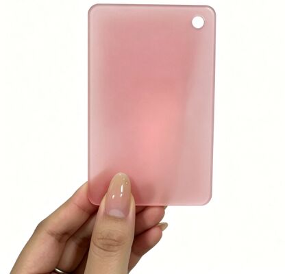 Bảng Acrylic băng 3mm màu hồng trong suốt