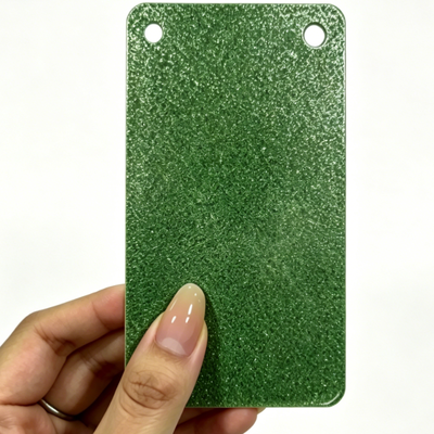 Bright Green Glitter 8mm 1220x1830mm tấm Acrylic tấm bảng bảng