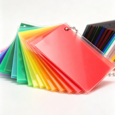 1220 * 2440mm Màu sắc tùy biến Độ truyền ánh sáng cao Bảng Acrylic và bảng điều khiển cho DIY và hiển thị
