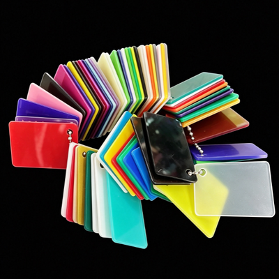 Độ dày 2mm Màu sắc tùy chỉnh Bảng Acrylic màu với truyền ánh sáng cao để chế biến đồ trang trí nghệ thuật thủ công