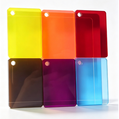 Bảng Acrylic rõ ràng có màu sắc tùy chỉnh với khả năng truyền ánh sáng cao và khả năng chống hóa chất tốt cho chế tạo thủ công